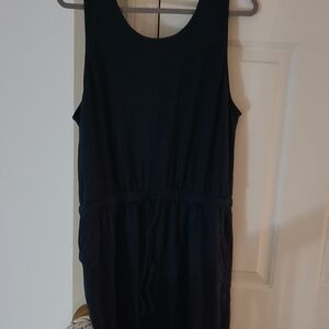 Blue Crossback Sleeveless Dress